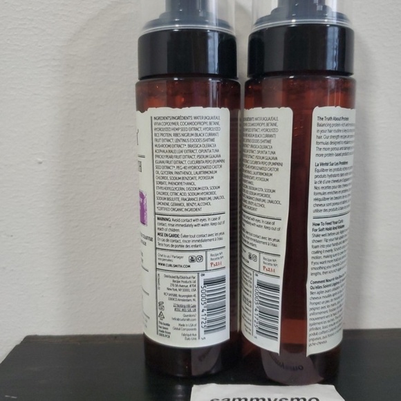 Curlsmith Bouncy Strength Volume Foam, Styling Foam Curly Hair 7.5 Fl Oz x2 - Picture 3 of 5